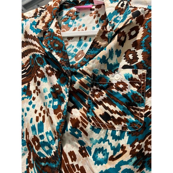 Pappagallo‎ Vintage Women's Patterned Button Up Shirt Size Small - Picture 4 of 5